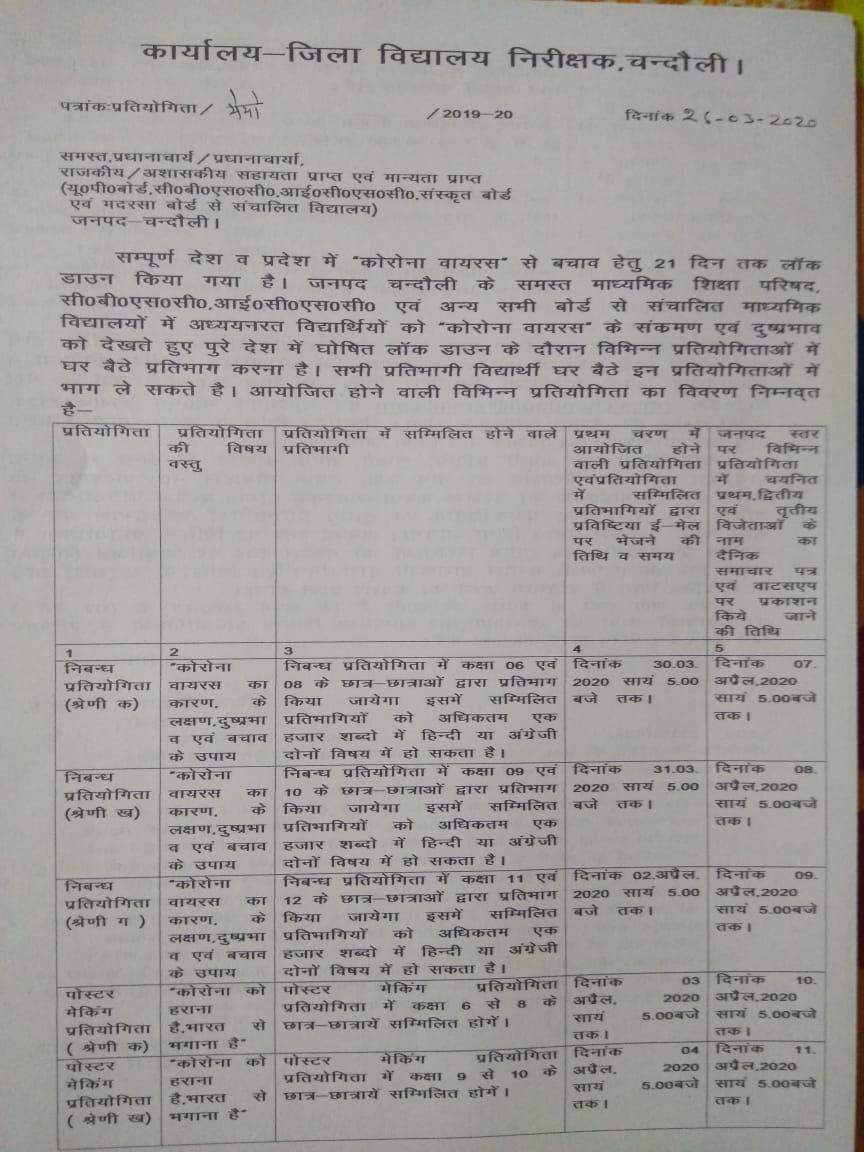 घर बैठे 6-12 के छात्र-छात्राओं के लिए प्रतियोगिता में भाग लेने का शानदार अवसर