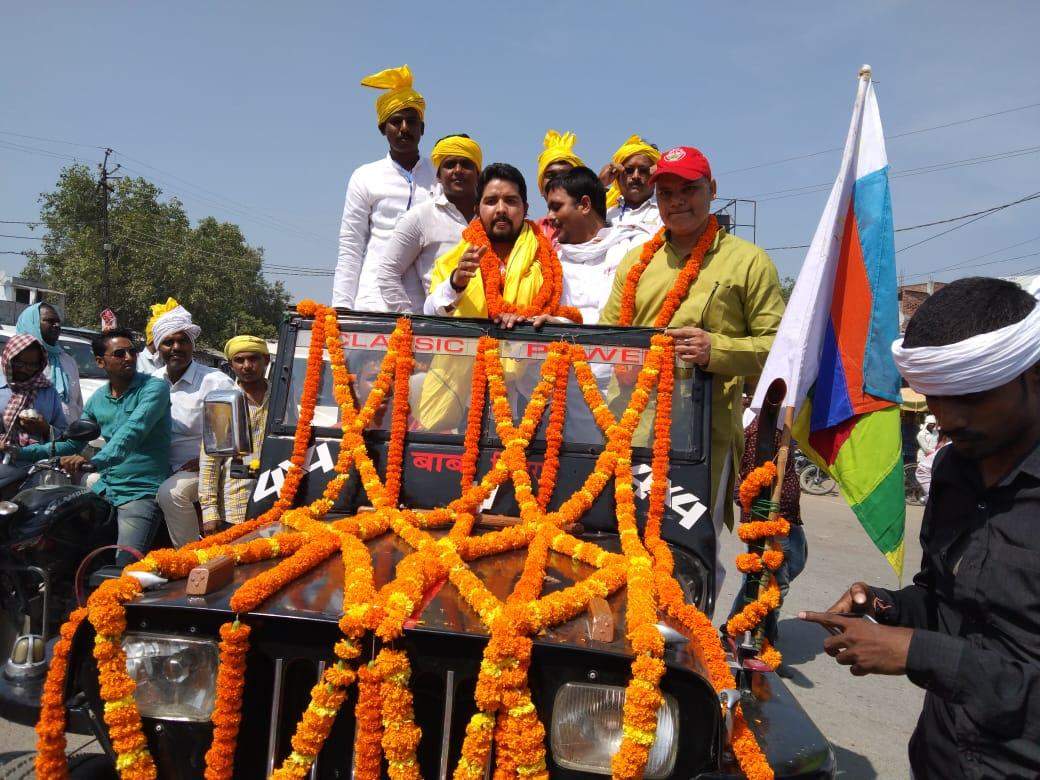 अखिल भारतीय गोंड आदिवासी संघ के प्रदेश उपाध्यक्ष कमलेश कुमार गोंड का जोरदार स्वागत