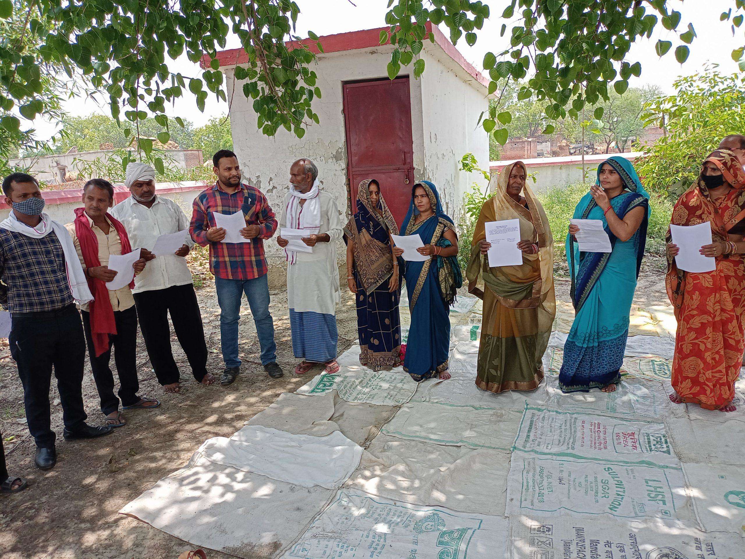 चहनियां में 61 ग्राम पंचायतों के ग्राम प्रधानों व सदस्यों को दिलाई गयी शपथ