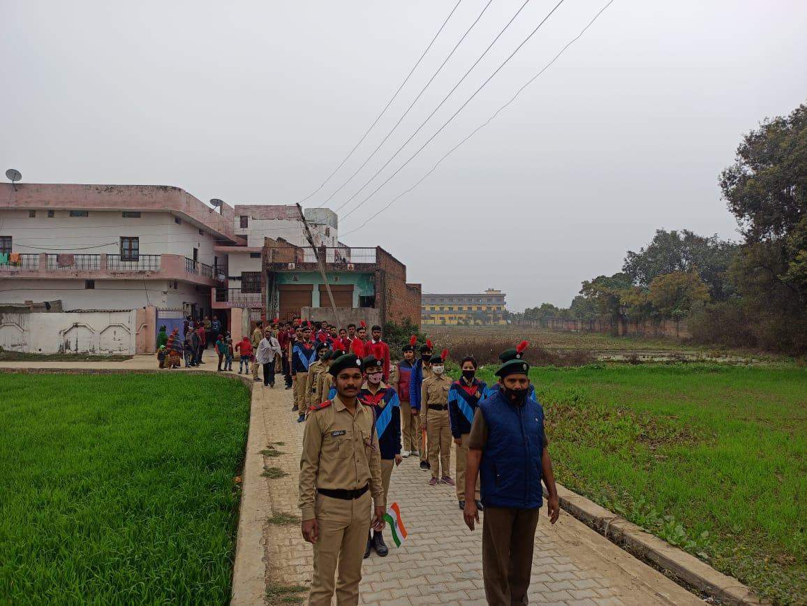 एनसीसी कैडेट्स ने गणतंत्र दिवस पर निकली जागरूकता रैली