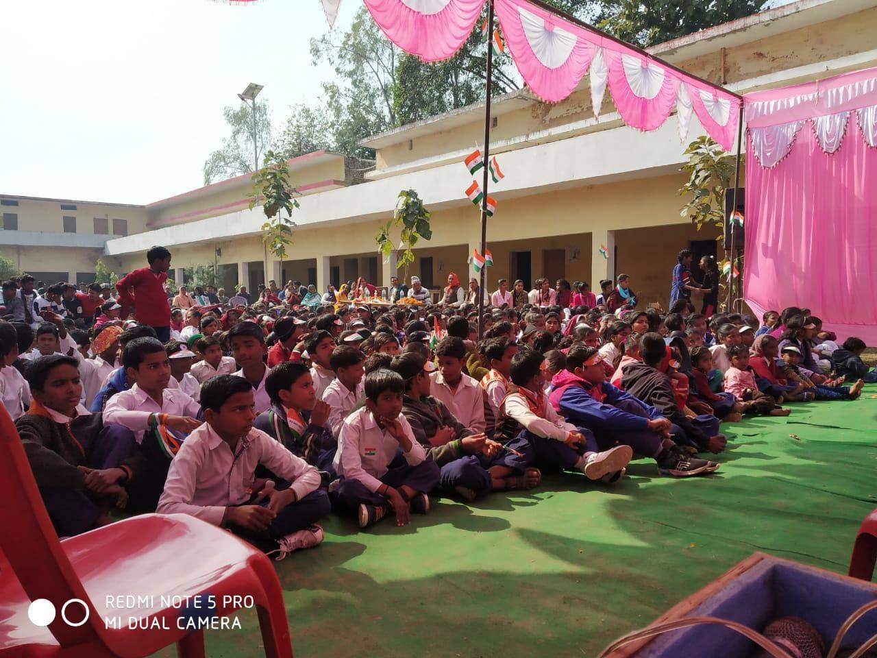 यमुना इंटर कॉलेज में मनाया गया गणतंत्र दिवस, बच्चों ने प्रस्तुत किये कार्यक्रम