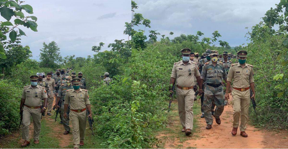 पुलिस के वरिष्ठ अधिकारियों के निर्देश पर जंगलों में हुई कांबिंग