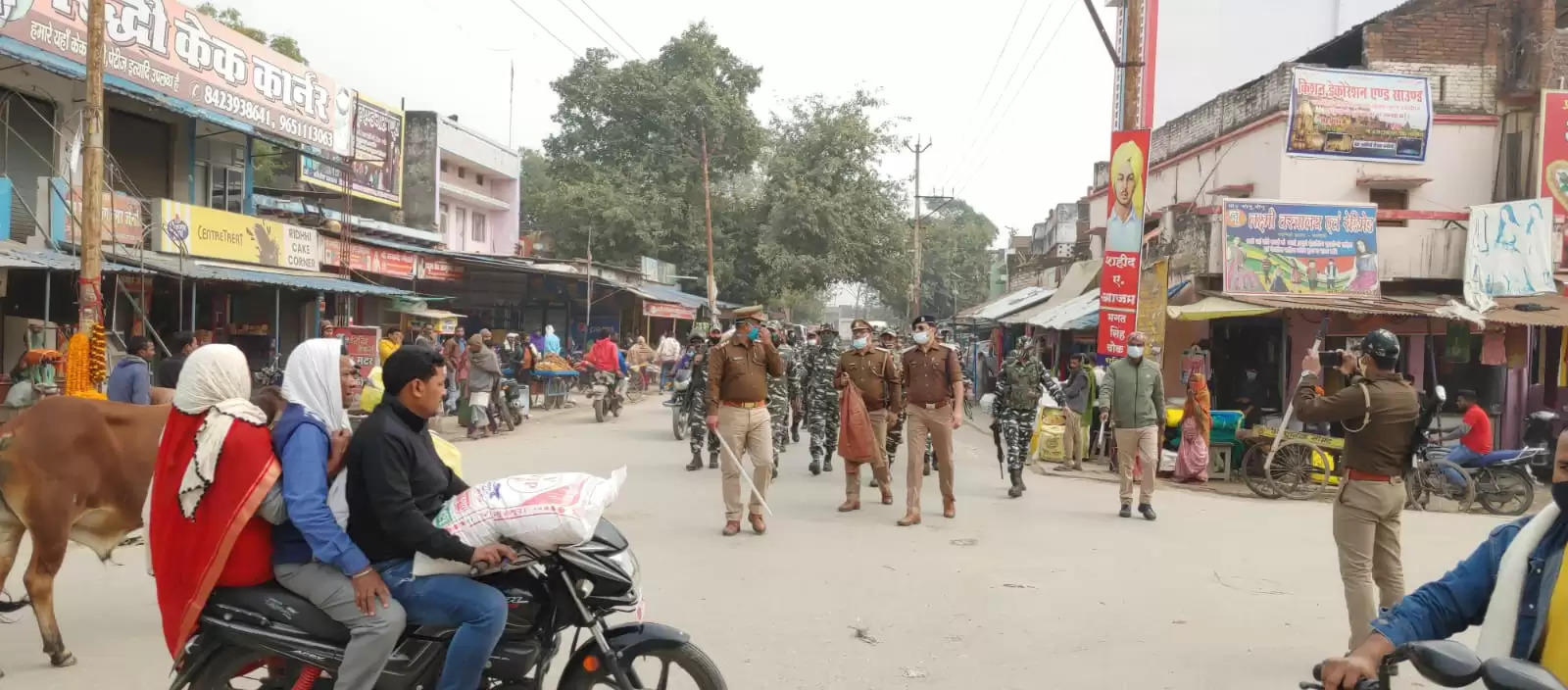 Route March in Chaniyan Bazar
