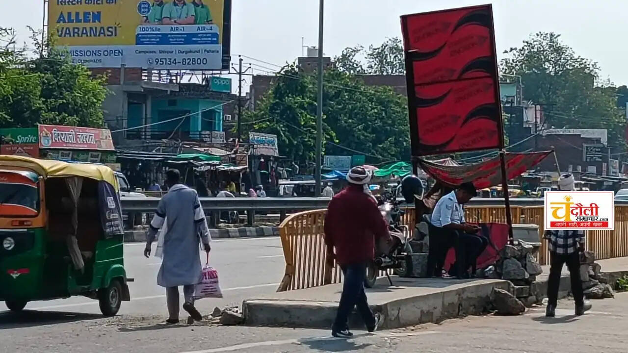 chandauli-traffic-police-duty-heatwave-lack-of-facilities-highway