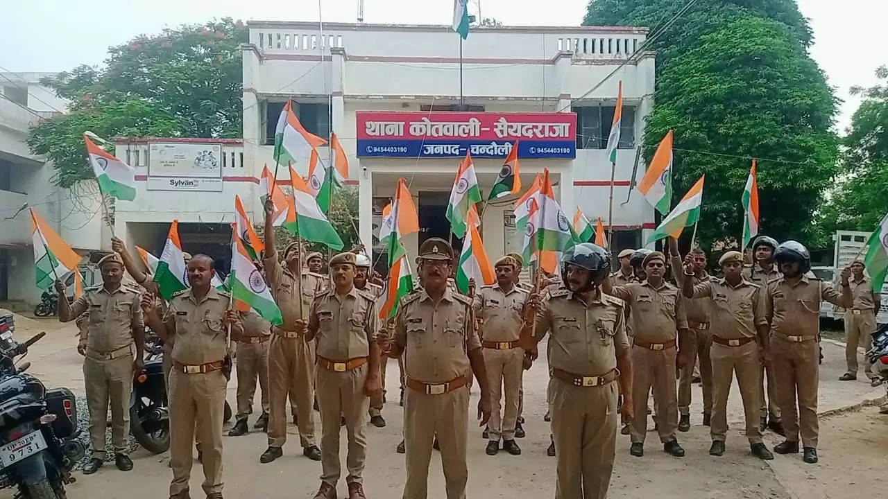 Bike Tiranga Yatra Saiyadraja Police 