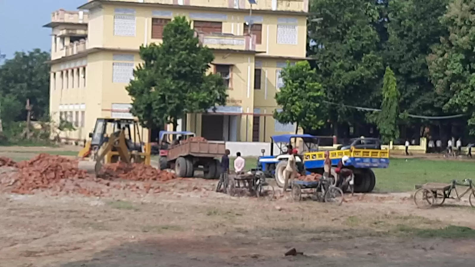 Trees Cutting in National Inter College 
