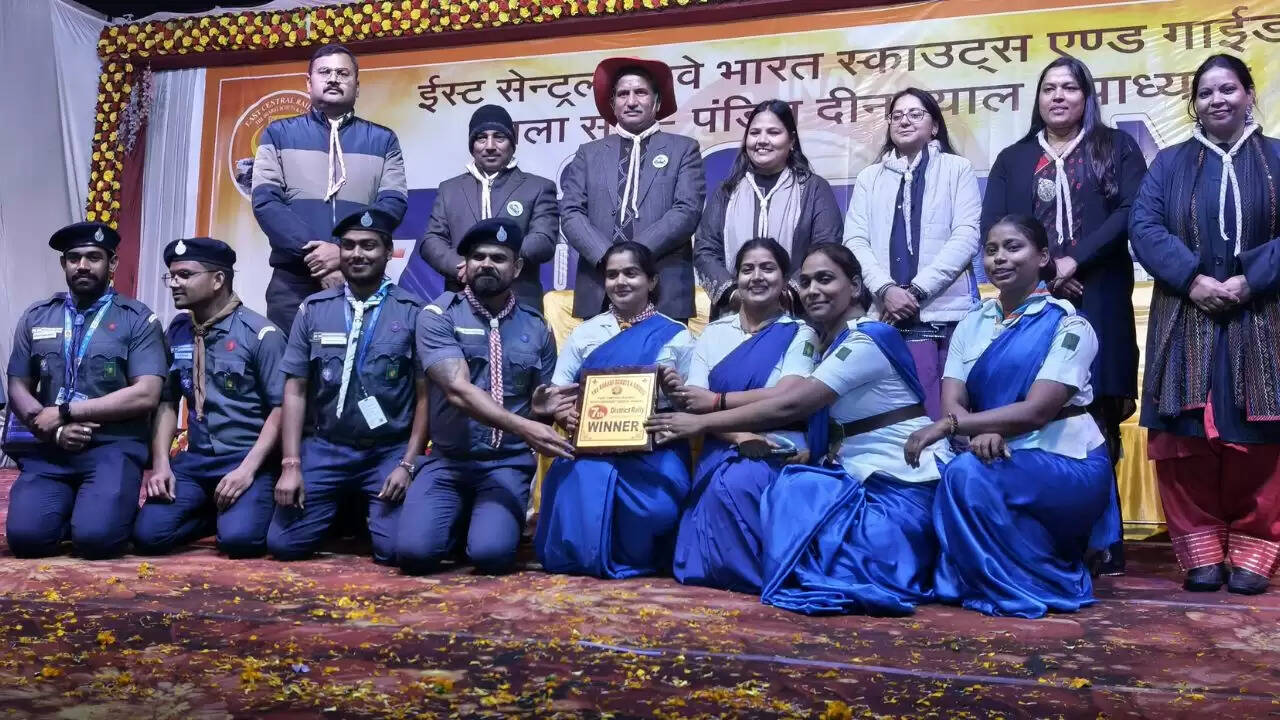   DDU Scout Guide District Rally  DRM Uday Singh Meena  East Central Railway Inter College