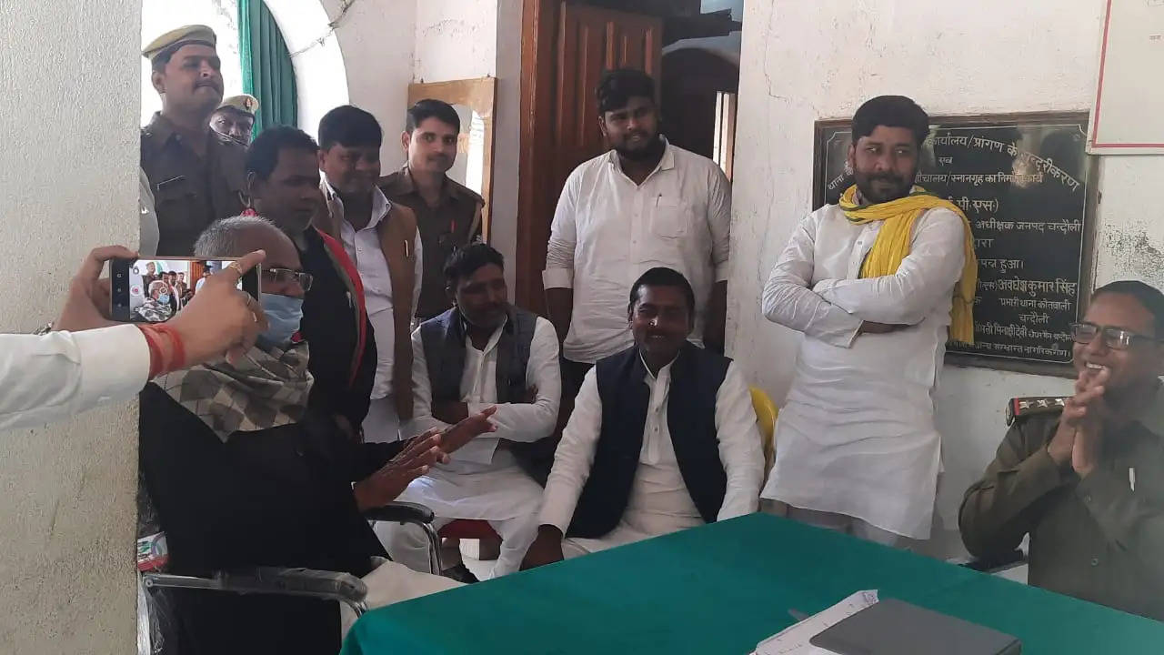 Ram kishun yadav manoj singh w meeting