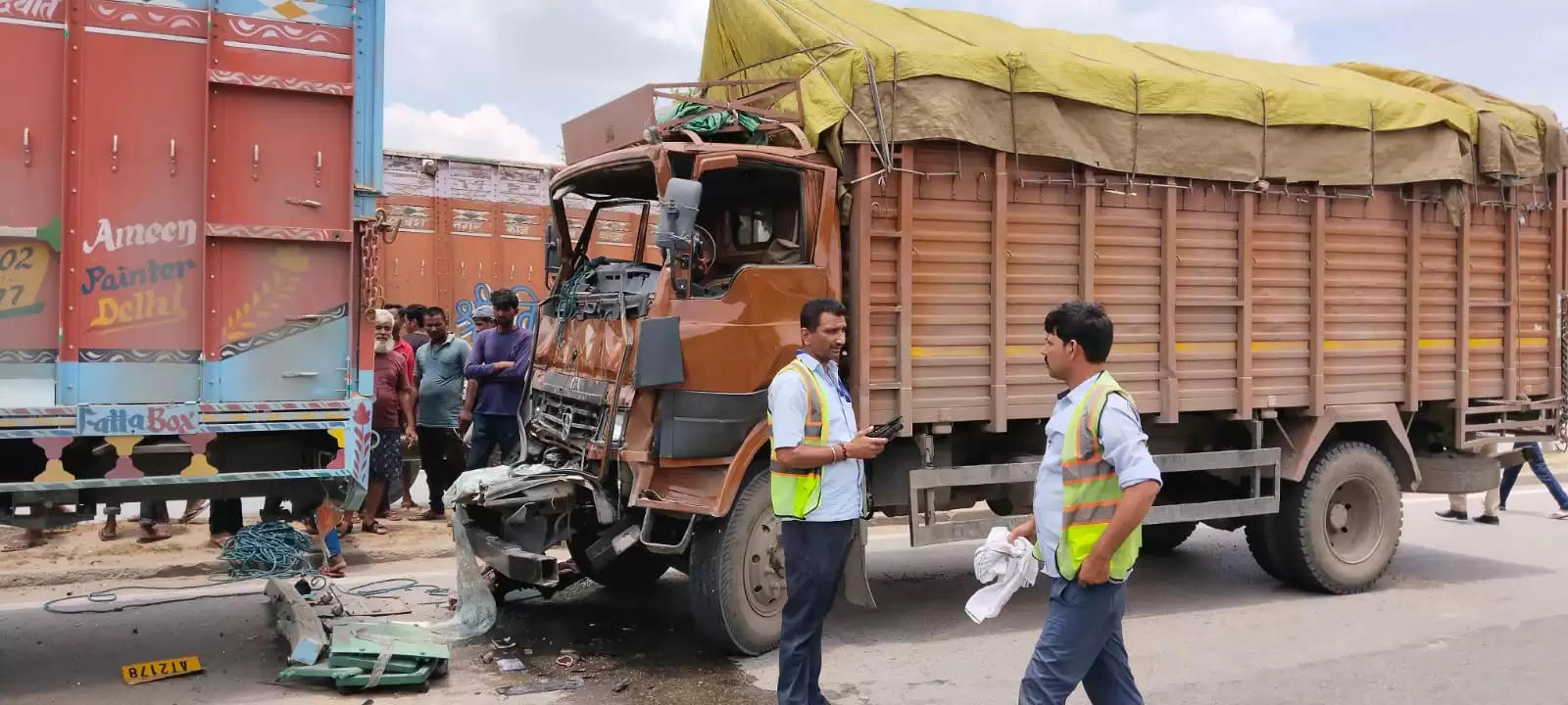 Two Injured Truck Accident