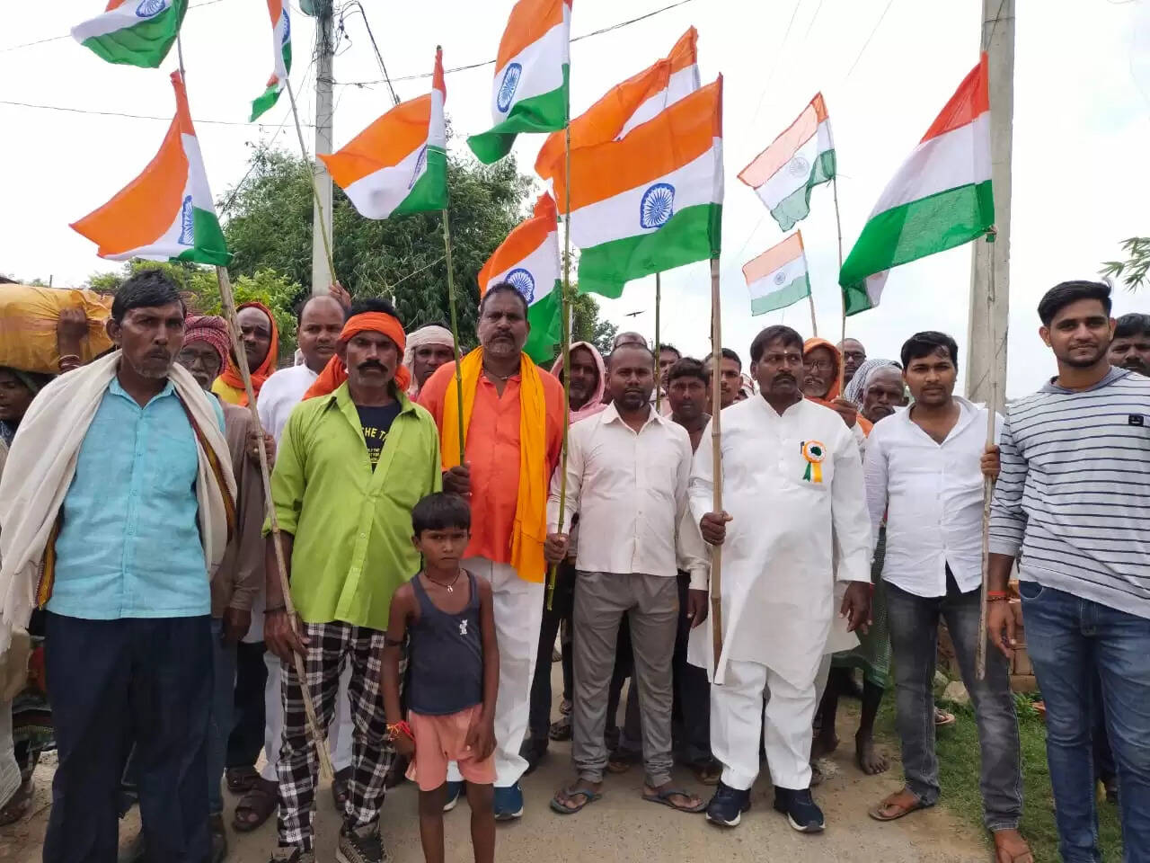 Tiranga Yatra Amawan Village