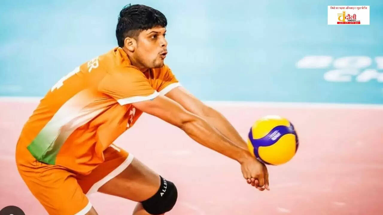 Ravindra Pratap Singh Volleyball player National Volleyball Championship 2026 Varanasi Chandauli sports news today PM Modi Volleyball championship inauguration