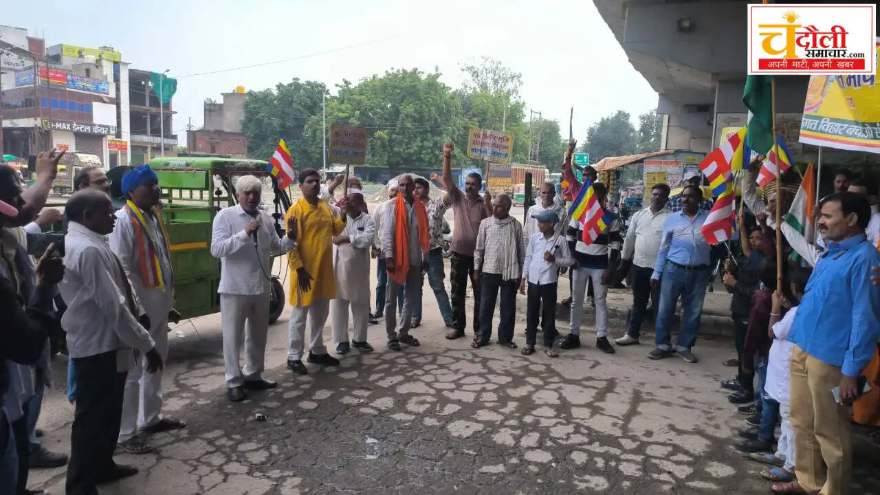 tathagat-buddha-vihar-366-days-dharna-front-village-corridor