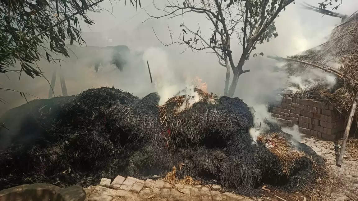 Fire in Jamuda Village 