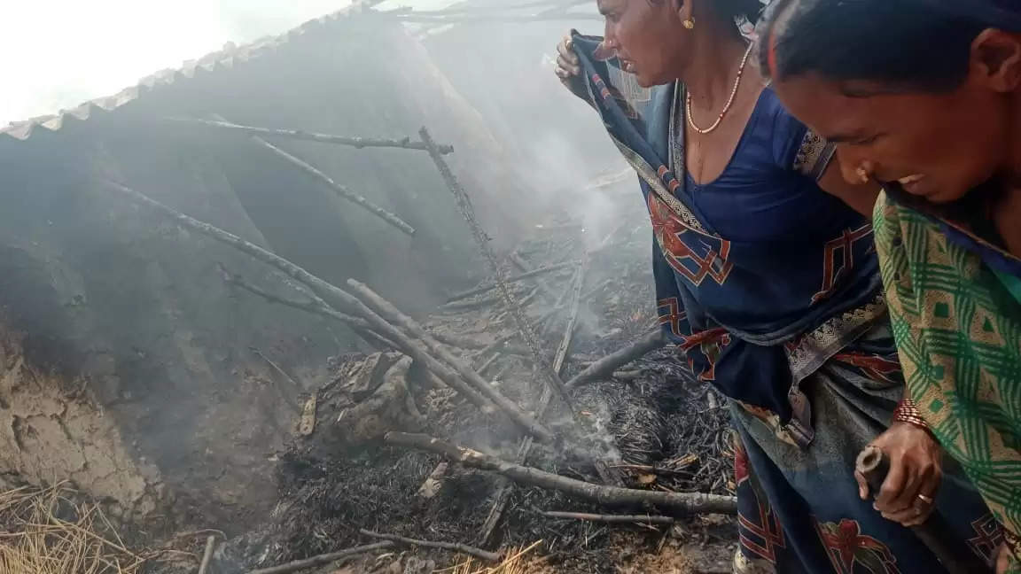 Fire in Jamuda Village 