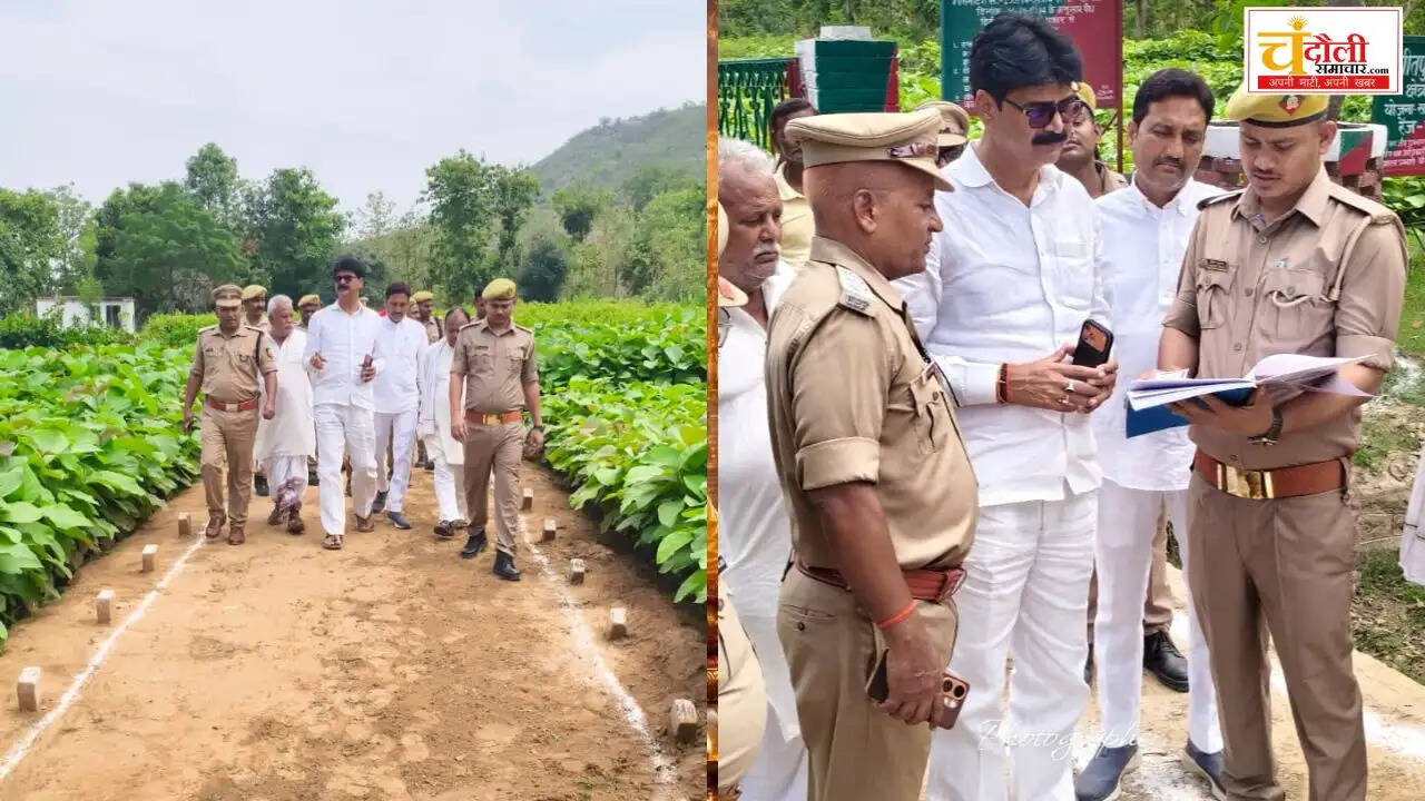 chandauli-bjp-president-inspects-pitpur-nursery-plantation 