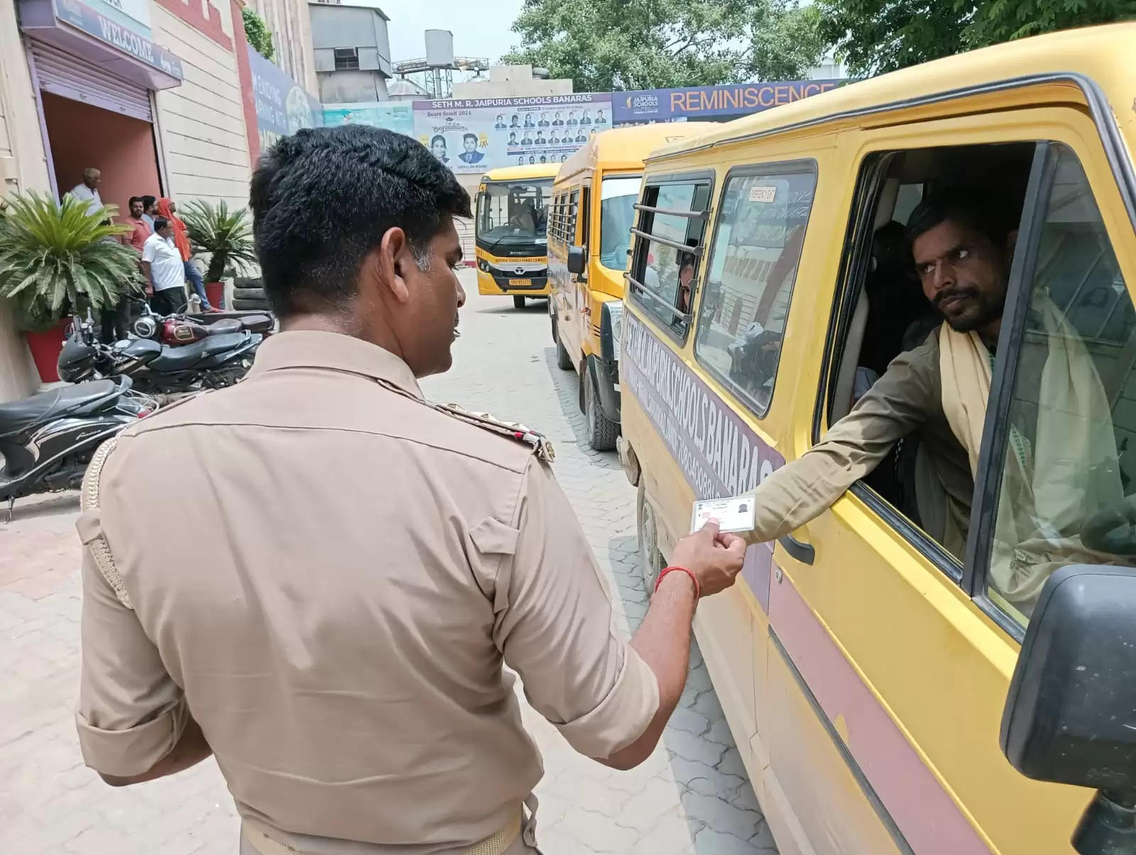 Traffic police checking 