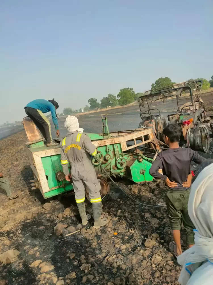 Rapper Tractor Burnt Jagdishpur