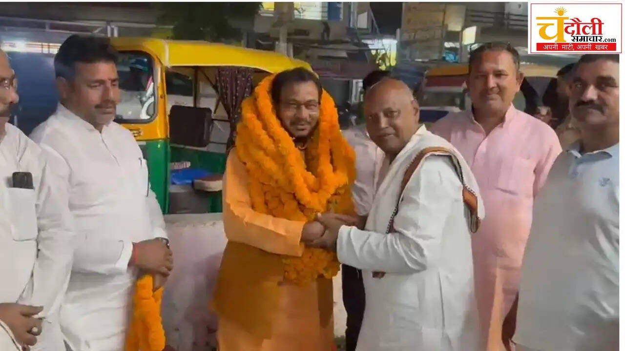 bjp-suryamuni-tiwari-sambhunath-gond-swagat-sakaldiha