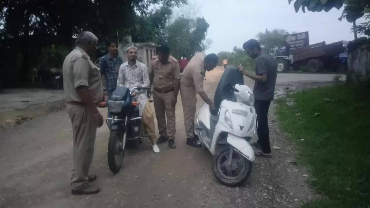 chandauli police vehilcle cheking