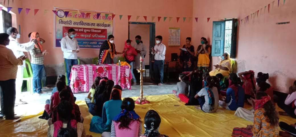 Adolescent girls are being trained 