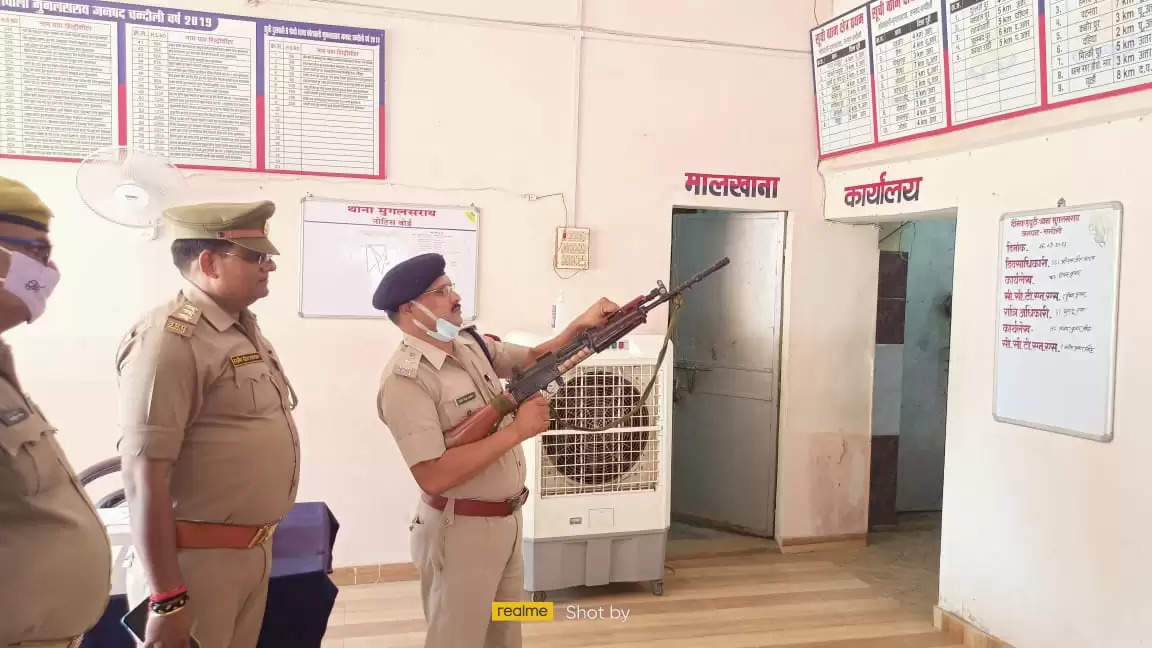 ASP inspected Mughalsarai police station
