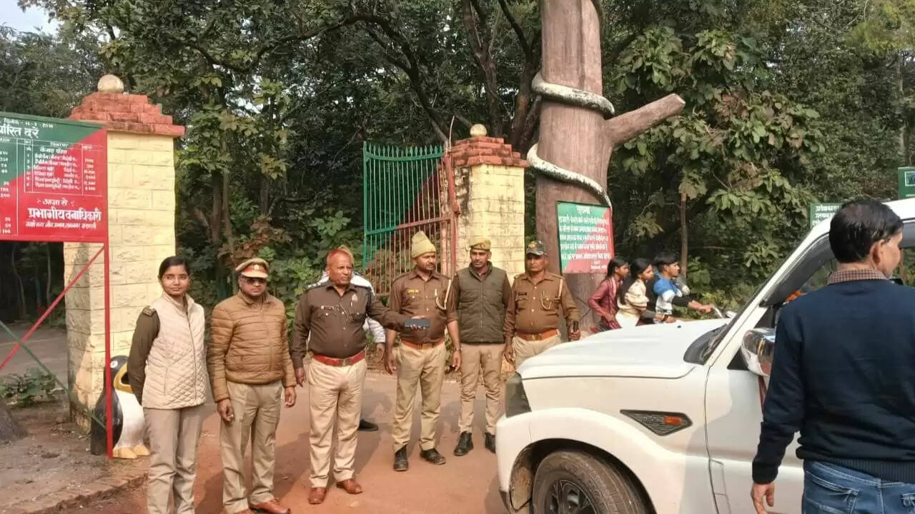  Rajdari Devdari waterfall New Year 2026  Latifshah picnic spot Chandauli tourism  Baba Banwari Das Samadhi Chandauli  Baba Latifshah Mazar New Year rush  Chandauli forest area police security