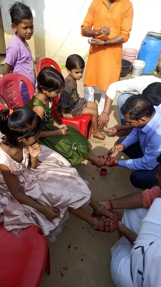 Navratri girl worship organized 