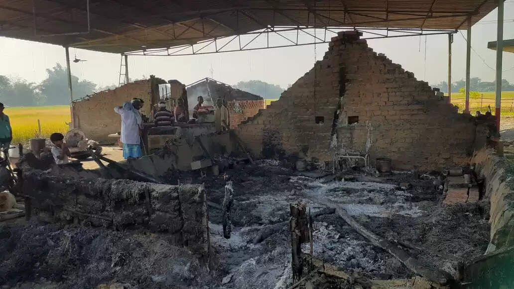 Fire in Mauni baba Ashram