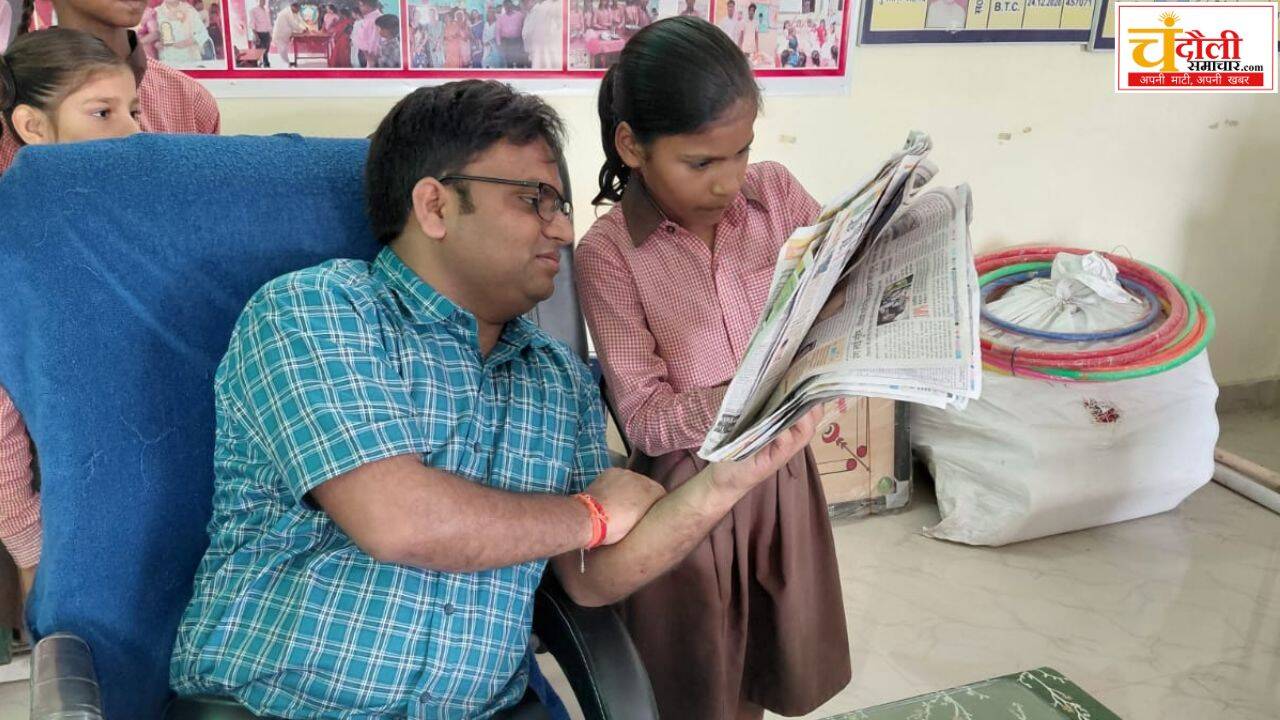 chandauli-school-inspection-bsa-ate-midday-meal-news