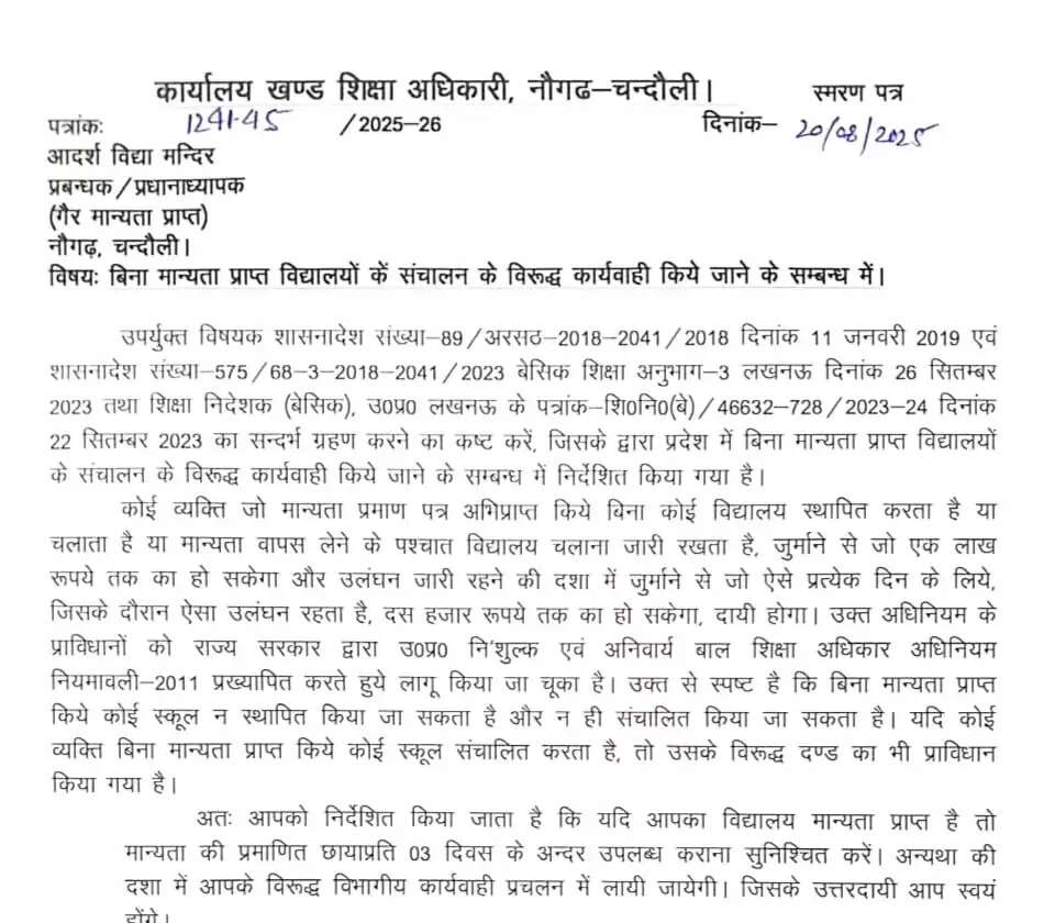 ABSA Naugarh Notice