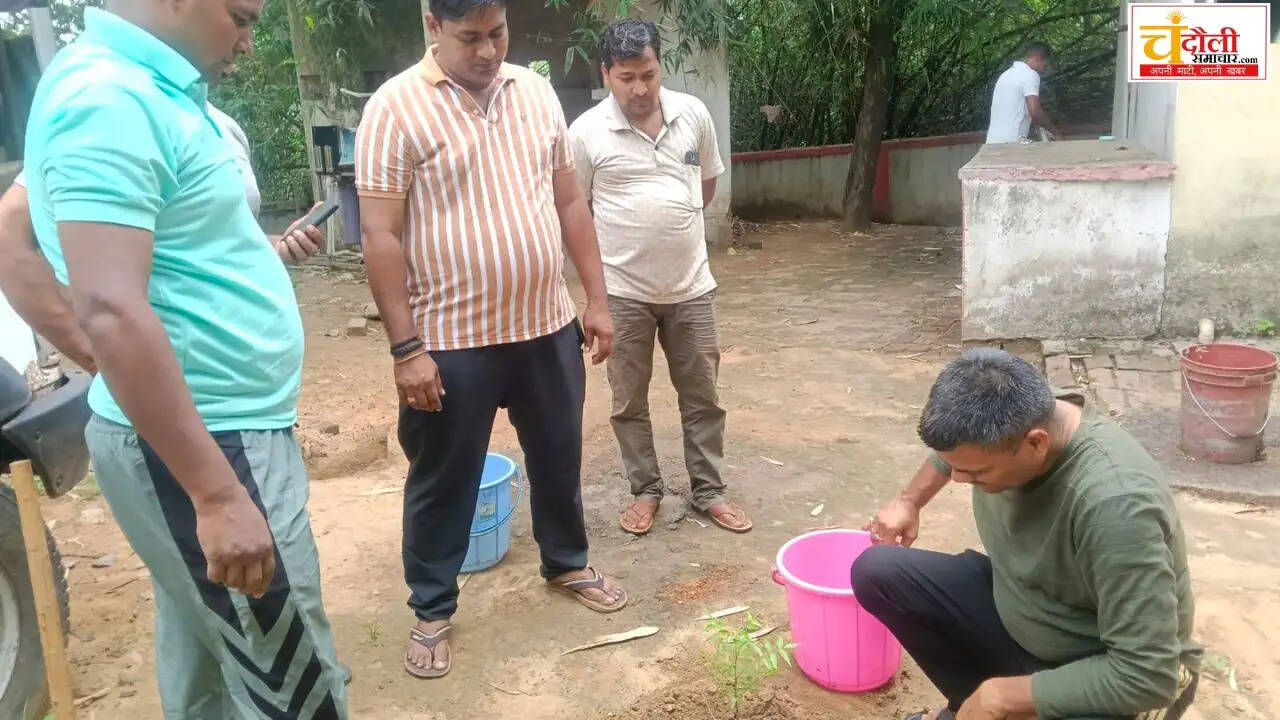 shahabganj-police-station-tree-plantation-news