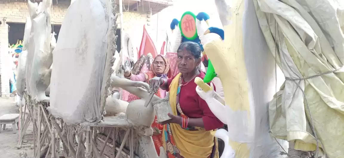 Saraswati Puja 2022 Sakaldiha Bazar