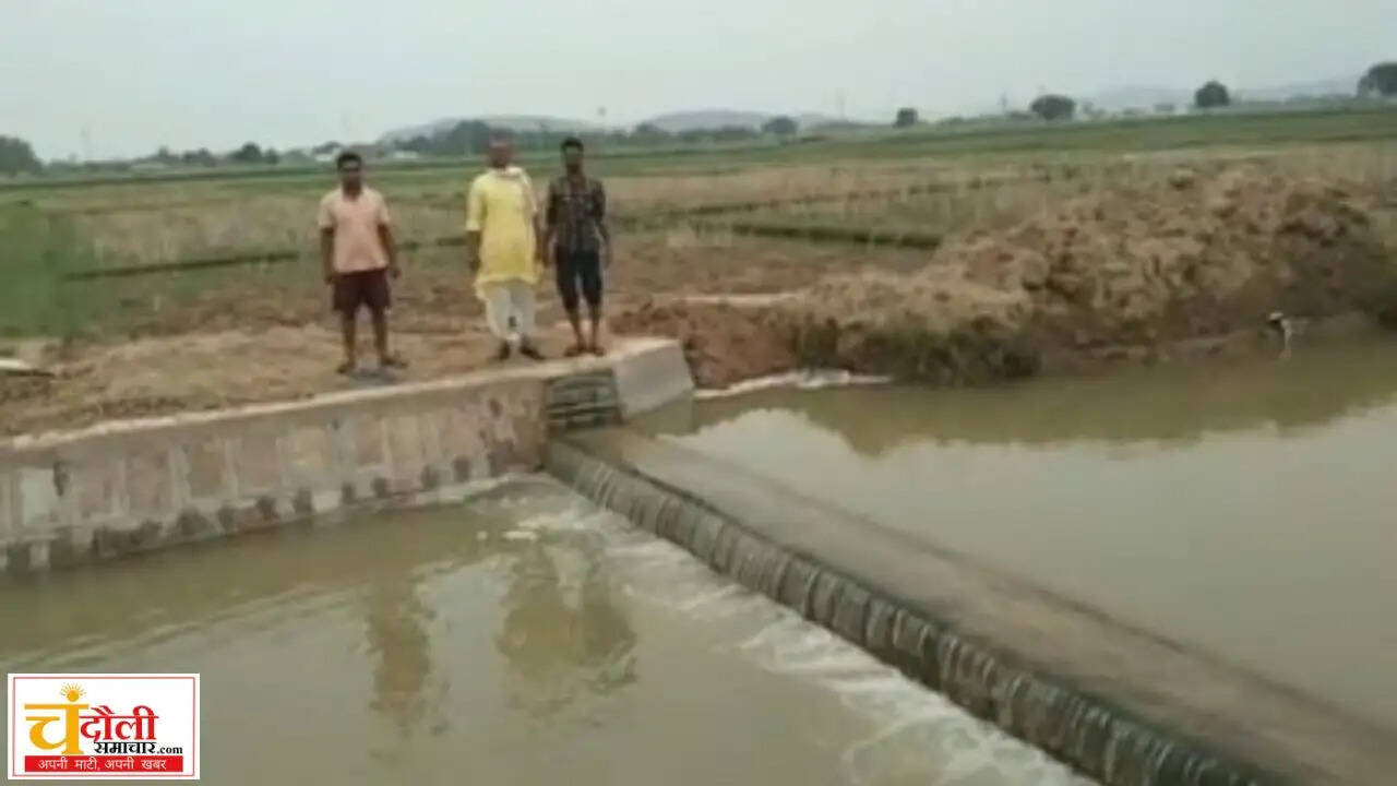 shahabganj-lehra-drain-checkdam-issue-farmers-protest