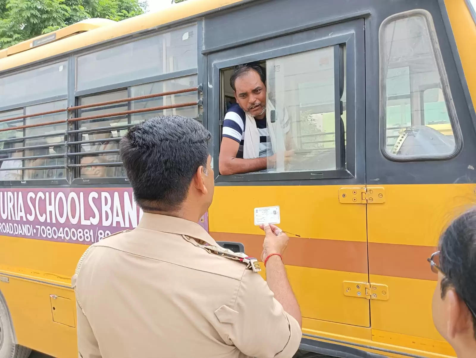 Traffic police checking 