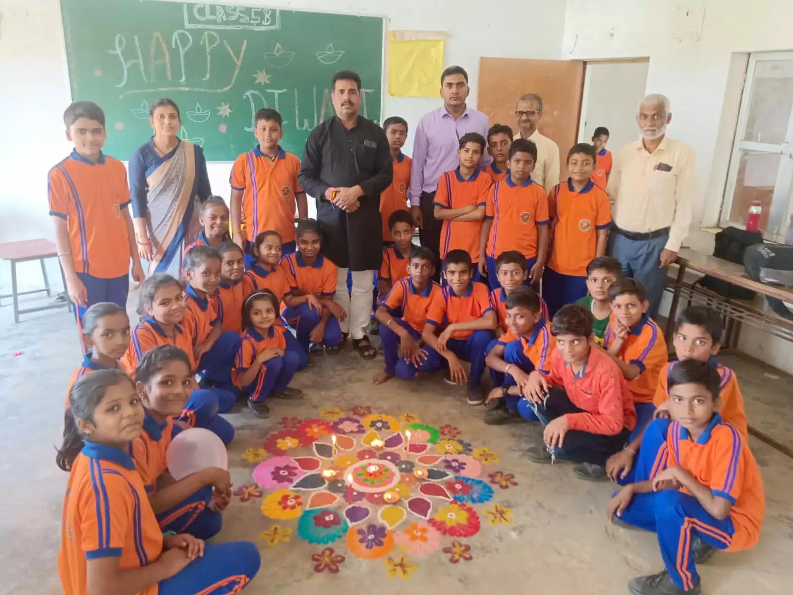 Rangoli in Universal Public School