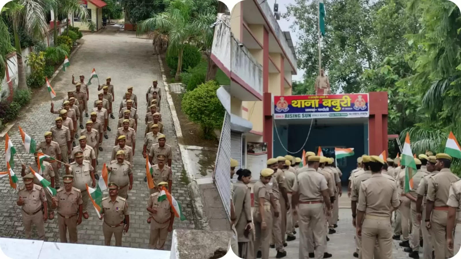 tiranga yatra in babhuri