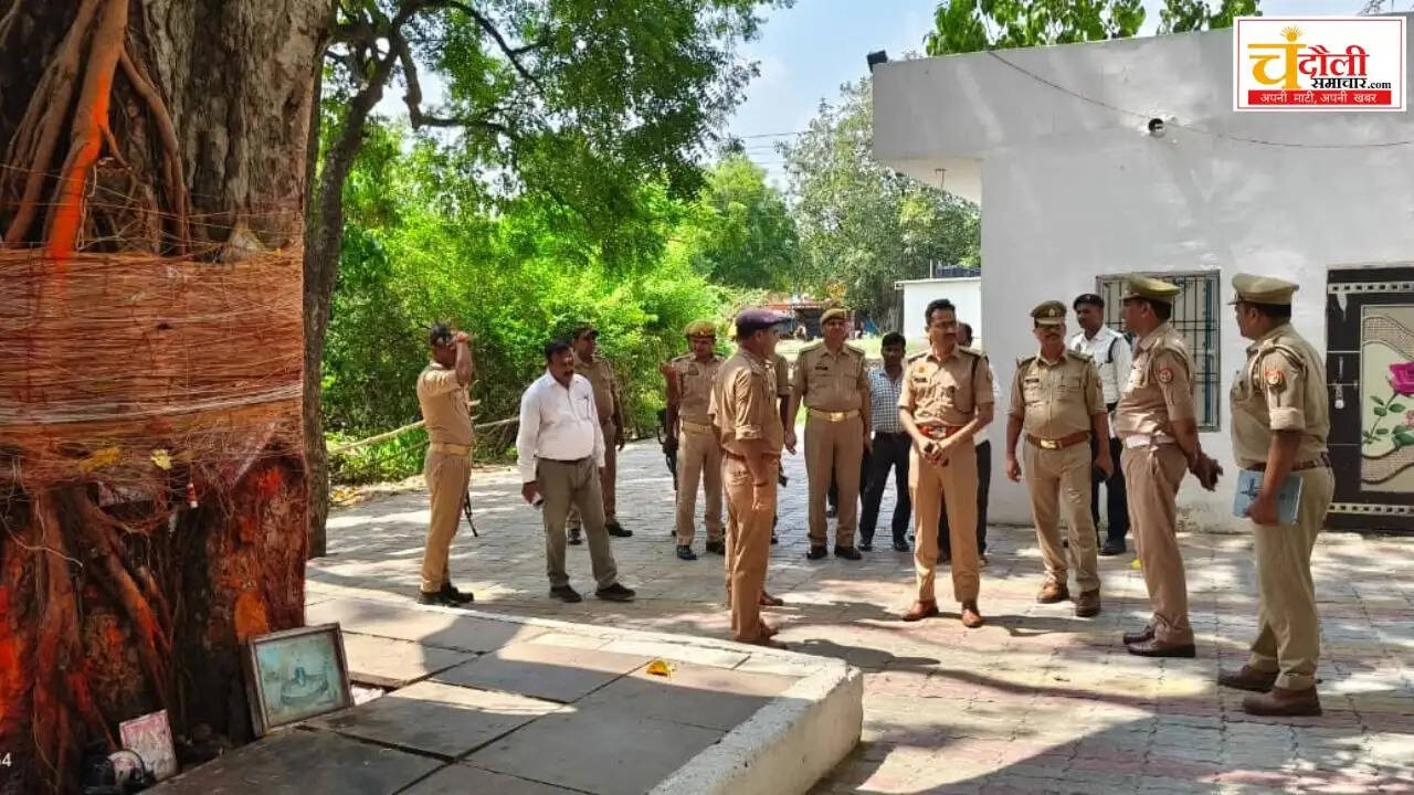 chandauli-sp-akash-patel-inspected-kaleshwar-mahadev-temple-sawan
