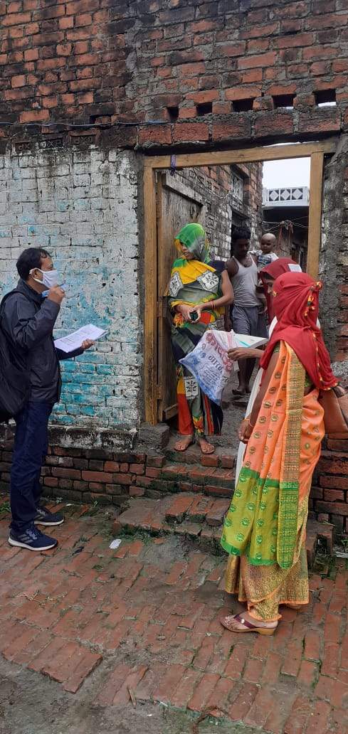 Medical kit  being distributed to children 18 years