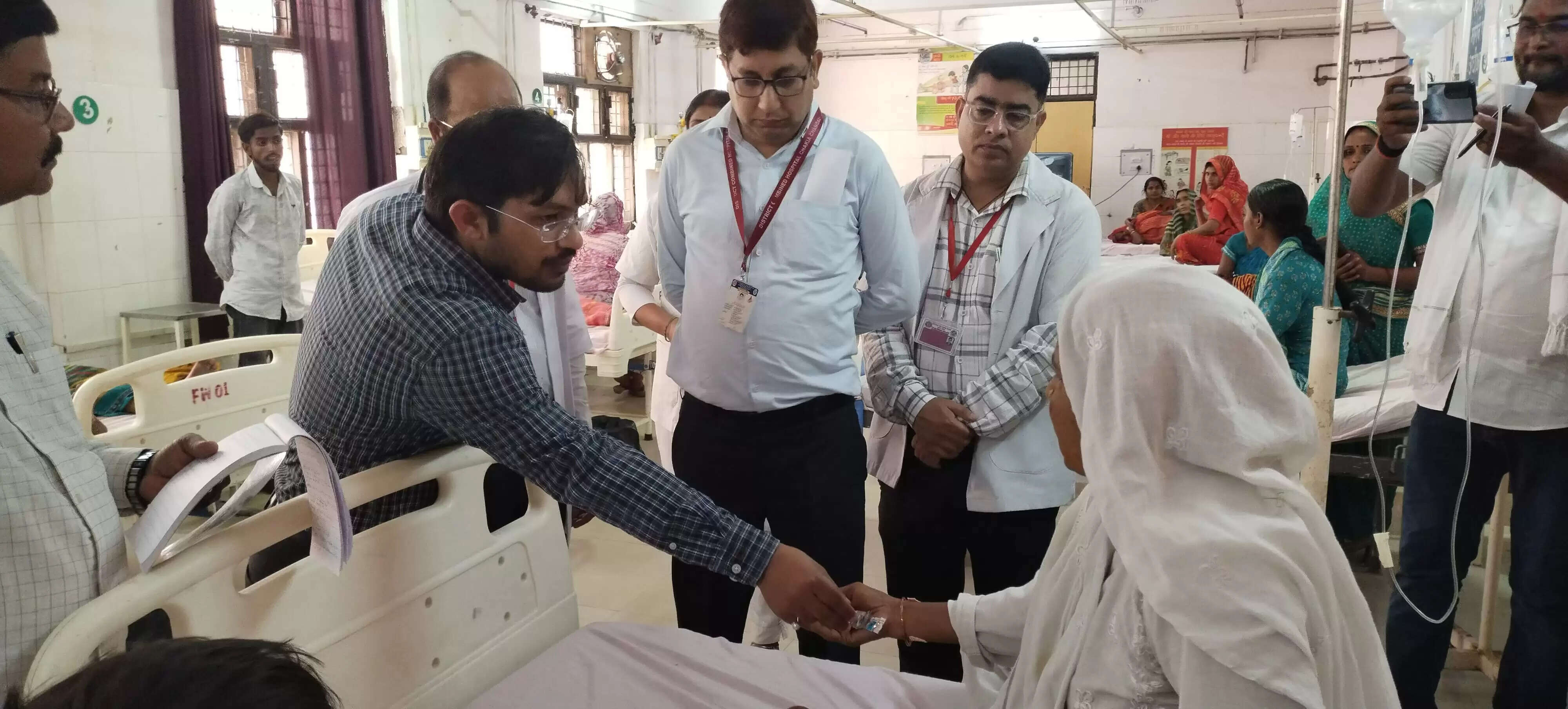 dm chandauli inspection