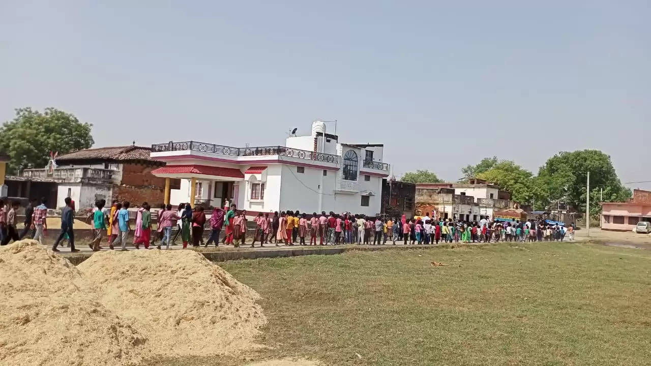 School Chalo Abhiyan Rally Composite School Jamunipur 