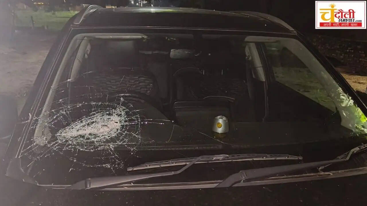 samajwadi-party-leader-ankit-singh-car-vandalized-land-dispute