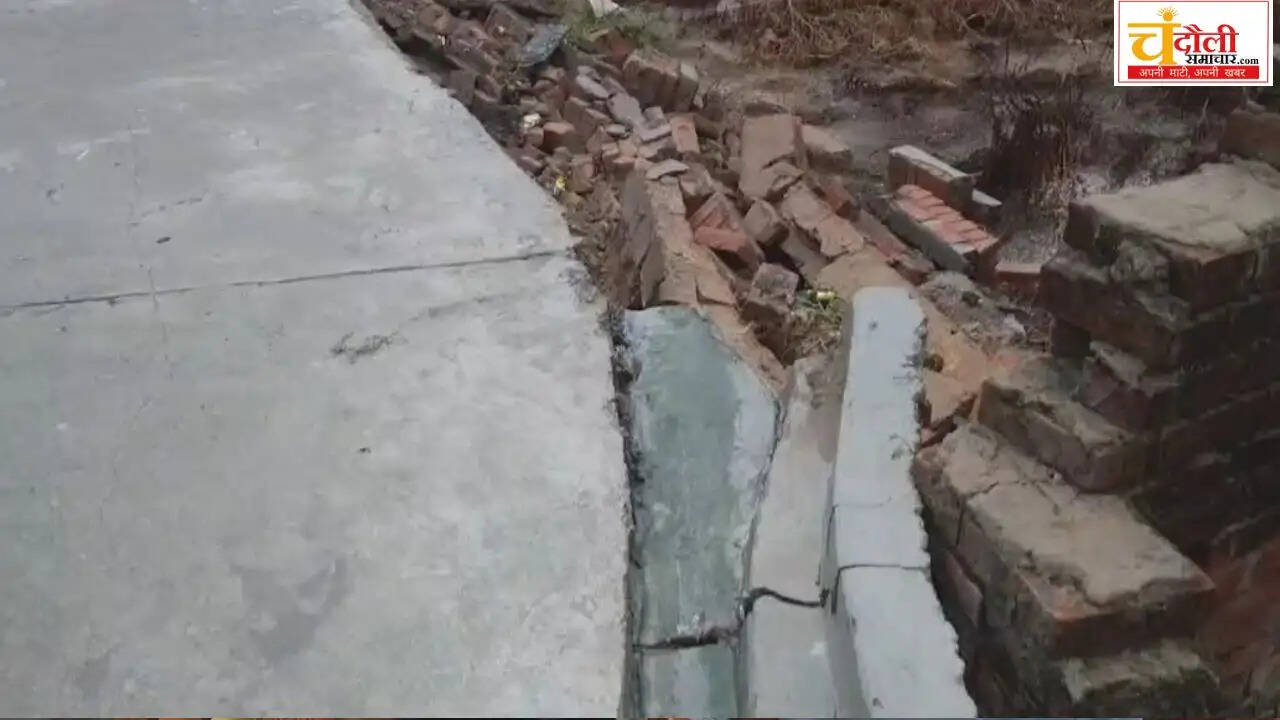 chandauli-saidraja-new-road-damaged-rain-investigation