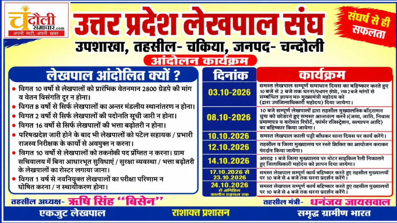 chakiya-lekpal-protest-sdm-memorandum-news-2026