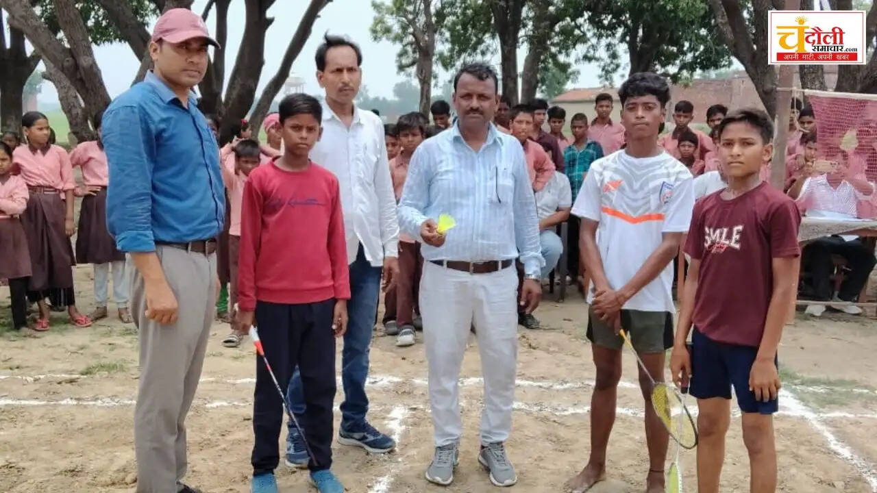 sakaldiha-block-level-sports-competition-badminton-chandauli-news