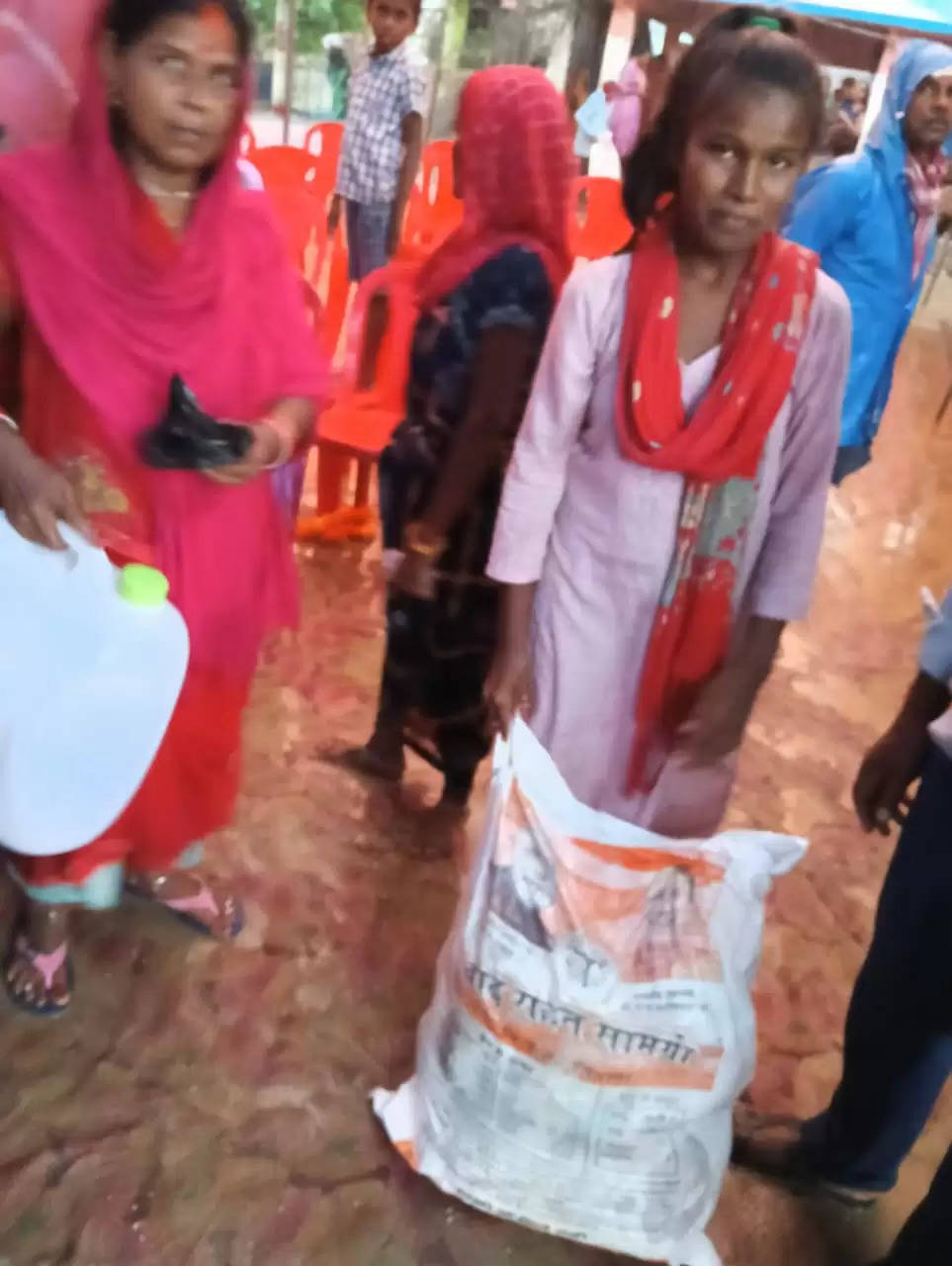 Relief material kit distributed