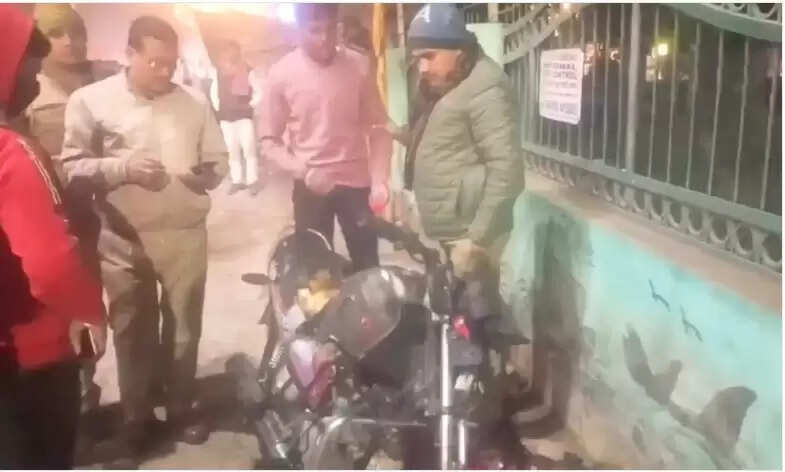 Bike Fire in Mughlsarai