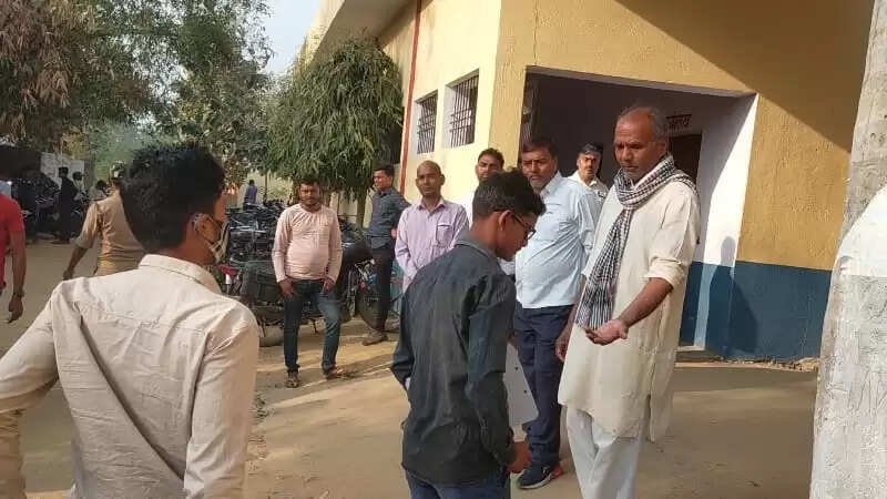 Hindi exam in National Inter College Kamalpur