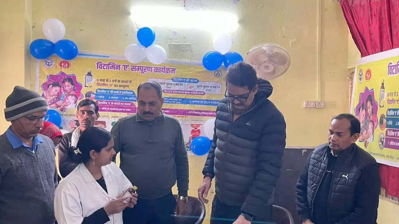 Vitamin A campaign Chandauli 2026 Child health nutrition month UP Chandauli health department vaccination drive Benefits of Vitamin A for kids