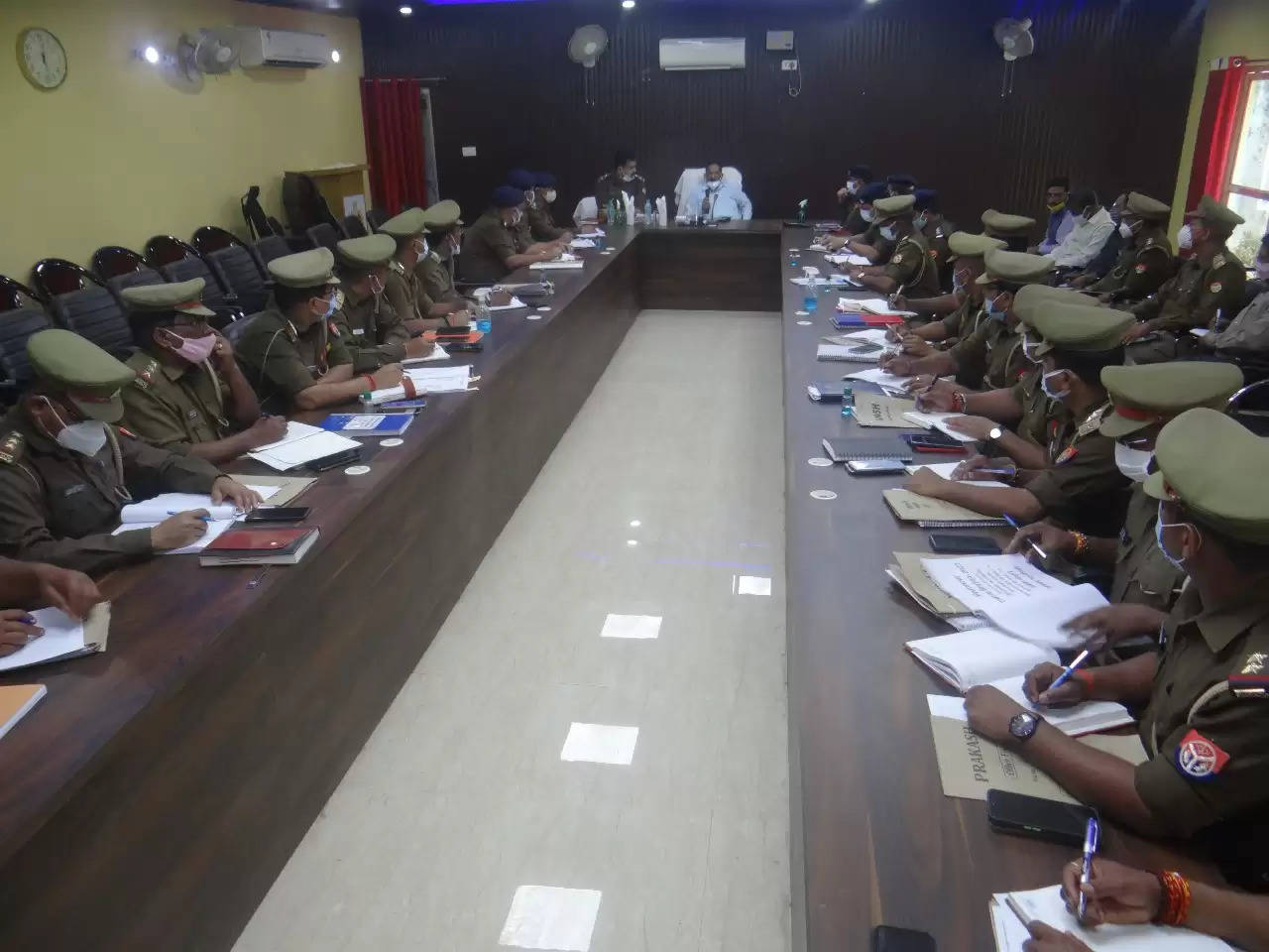 Chandauli police held a meeting 