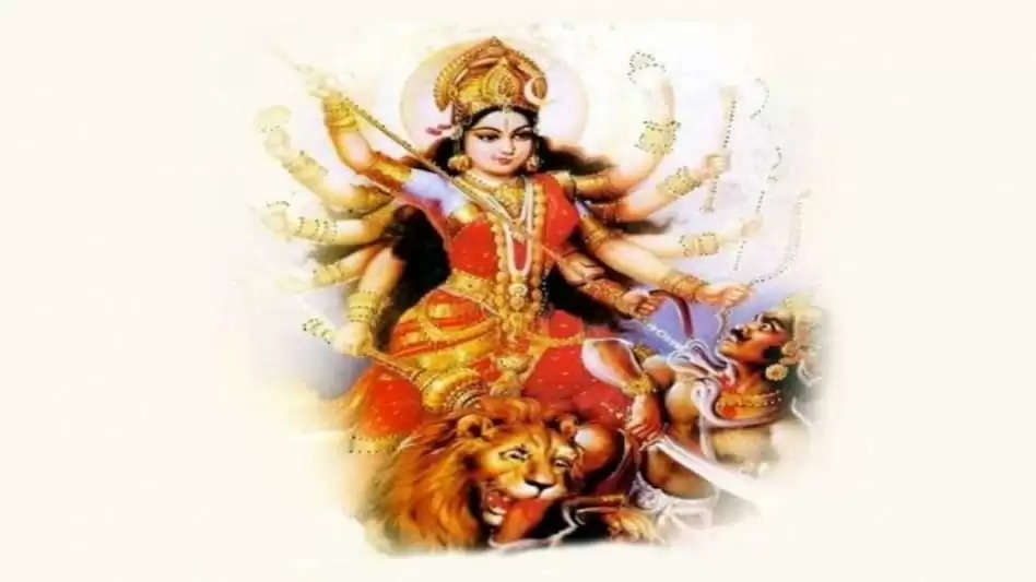 story of Maa Durga riding a lion